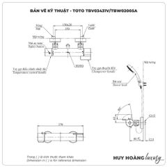 Sen tắm nhiệt độ TOTO TBV03431V/TBW02005A