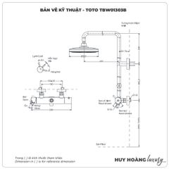 Sen cây nhiệt độ TOTO TBW01303AB