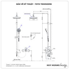 Thân sen cây TOTO TBW02001BA