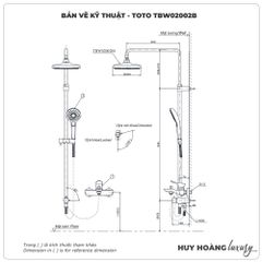 Thân sen cây TOTO TBW02002BA