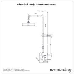 Thân sen cây TOTO TBW07005A