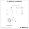 Cút nối tường TOTO TBW07020A