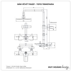 Sen cây nhiệt độ TOTO TBW07401A