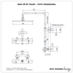 Sen cây nhiệt độ TOTO TBW08406A