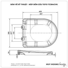 Nắp bồn cầu đóng êm TOTO TC384CVK