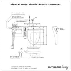 Nắp bồn cầu thông minh TOTO WASHLET TCF23460AAA (W17) giấu dây C2