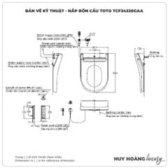 Nắp bồn cầu thông minh TOTO WASHLET TCF34320GAA (S5)