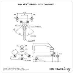 Vòi rửa bát TOTO TKGG30EC nóng lạnh