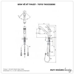 Vòi rửa bát TOTO TKGG32EBS nóng lạnh