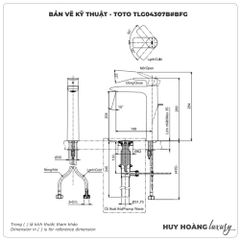 Vòi lavabo nóng lạnh TOTO TLG04307B#BFG