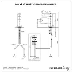 Vòi lavabo nóng lạnh TOTO TLG08301B#BFG