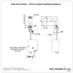 Vòi lavabo cảm ứng TOTO TTLA101/TTLE101E2L/HAP004A