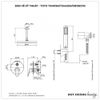 Sen tắm âm tường TOTO TX491SN/TX442SU/DB128CFN (2 đường nước)