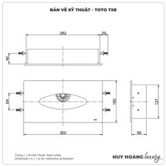 Hộp đựng giấy lau tay TOTO TX8
