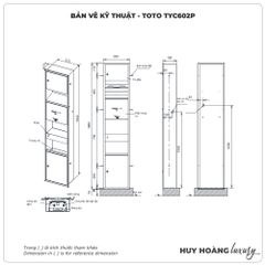 Máy sấy tay tự động TOTO TYC602P âm tường