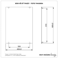 Gương phòng tắm TOTO tráng bạc YM4560A