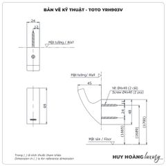 Móc áo đơn TOTO YRH903V