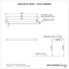 Thanh vắt khăn TOTO YT902S6V