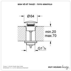 Bộ xả nhấn lavabo GROHE 65807GL0