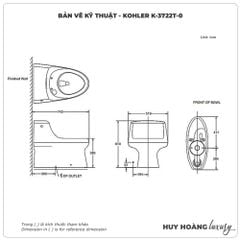 Bồn cầu 1 khối KOHLER chính hãng, nhận ngay chiết khấu 40%
