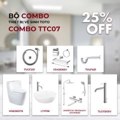 Combo thiết bị vệ sinh TOTO trung cấp TTC07