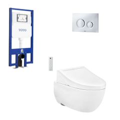 Bồn cầu treo tường TOTO CW812REA/TCF24460AAA/WH172AT/TCA465/MB174P nắp điện tử