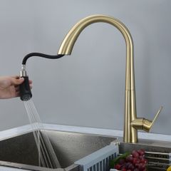 Vòi rửa bát nóng lạnh rút dây DAELIM DL0578G