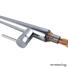 Vòi rửa bát nóng lạnh dây rút Crom DAELIM DL1901C