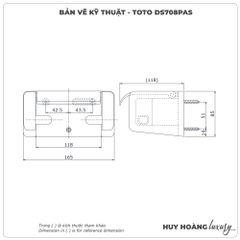 Lô giấy vệ sinh TOTO DS708PAS