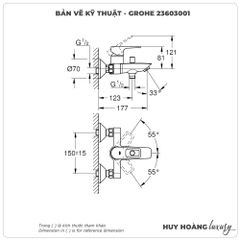 Sen tắm nóng lạnh GROHE 23603001