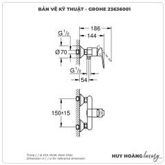 Sen tắm nóng lạnh GROHE 23636001
