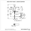 Vòi lavabo nóng lạnh GROHE 23657000 size M