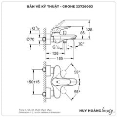 Sen tắm nóng lạnh GROHE 23726003