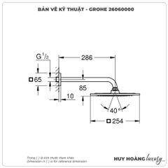 Bộ bát sen gắn tường GROHE 26060000