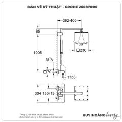 Sen cây nhiệt độ GROHE 26087000