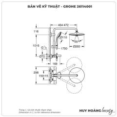Sen cây nhiệt độ GROHE 26114001