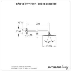 Bộ bát sen gắn tường GROHE 26259000
