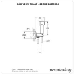 Vòi xịt vệ sinh GROHE 26332000