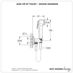 Vòi xịt vệ sinh GROHE 26358000