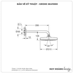 Bộ bát sen gắn tường GROHE 26411000