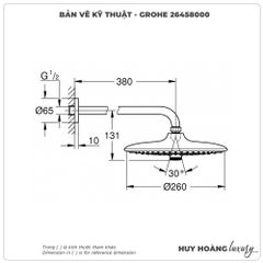 Bát sen gắn tường GROHE 26458000