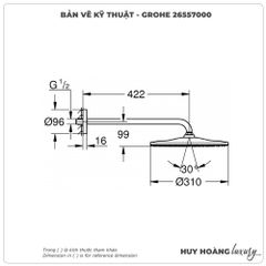 Bộ bát sen gắn tường GROHE 26557000