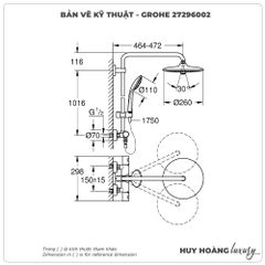 Sen cây nhiệt độ GROHE 27296002