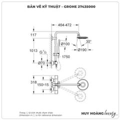 Sen cây nhiệt độ GROHE 27435000