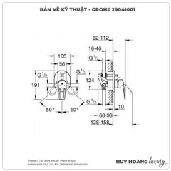 Bộ trộn nóng lạnh âm tường GROHE 29041001