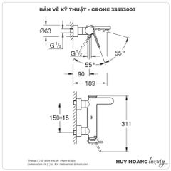 Sen tắm nóng lạnh GROHE 33553003