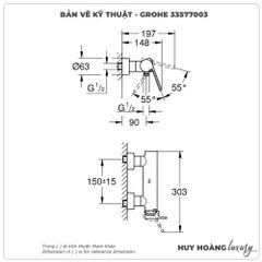 Sen tắm nóng lạnh GROHE 33577003