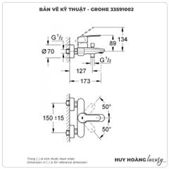 Sen tắm nóng lạnh GROHE 33591002