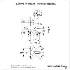 Sen tắm nóng lạnh GROHE 3359220A