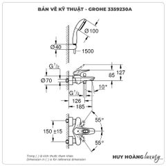 Sen tắm nóng lạnh GROHE 3359230A